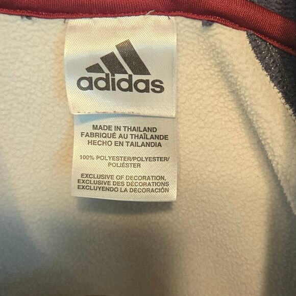 Adidas Blue and Gray Pullover Hoodie with Embroidered Logo Women's XL - Picture 5 of 6